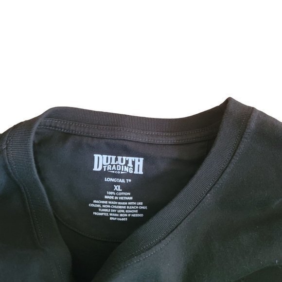 Duluth Trading Mens XL Longtail Green Short Sleeve Shirt - Picture 3 of 4